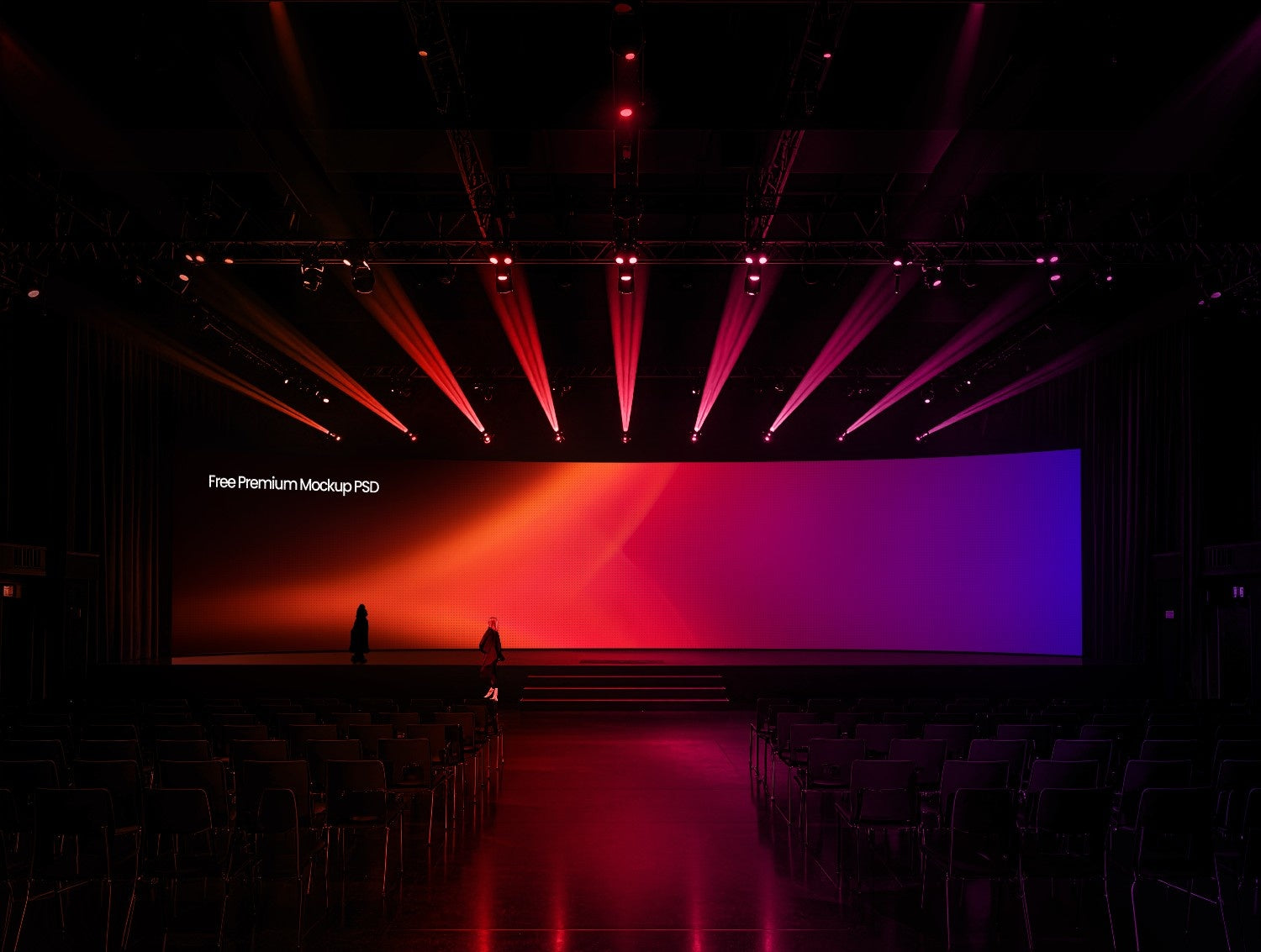 Stage Screen Mockup – Photoshop PSD
